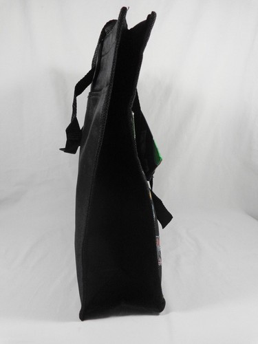 Utility Tote Bag with Coin Purse 13" Baseball Black Nylon Zipper NWOT - Picture 2 of 4
