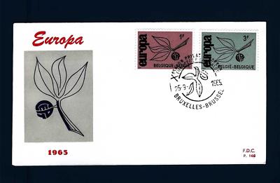 BELGIUM - BELGIUM - 1965 - Europe - Branch with three leaves and letters C.E.P.T. - (B)