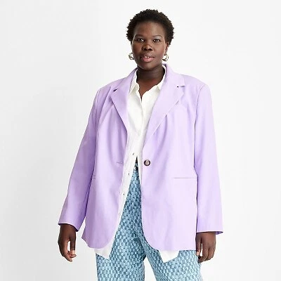 Women s Oversized Watercolor Blazer Future Collective with