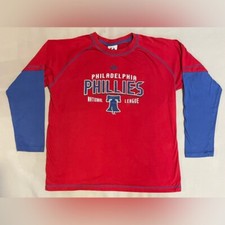 Philadelphia Phillies National League Long Sleeve Shirt Youth Boys Size 18/20