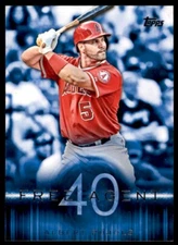 2015 TOPPS FREE AGENT 40 ALBERT PUJOLS LOS ANGELES ANGELS #F40-1