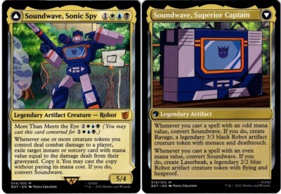 MTG   Steoundwave, Sonic Spy  シャッタード・グラス Soundwave, Sonic Spy Shuttered Glass FOIL (Used) （113367333