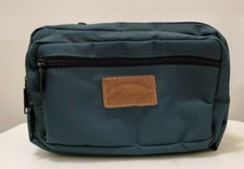 Korus Green Large Nylon Lumbar Fanny Pack with 3 Zipper Pockets  Drink Holder