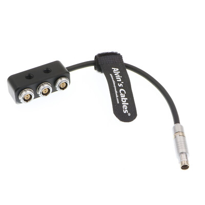 1 to 3 Mini Power Splitter Cable Box RS 3 Pin Male to 3 2 Pin Female for ARRI