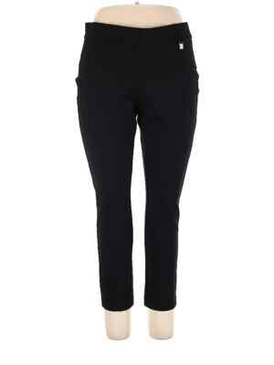 RAFAELLA  Stretch Ankle Pants Black Size 14 NWOT MSRP $79.00