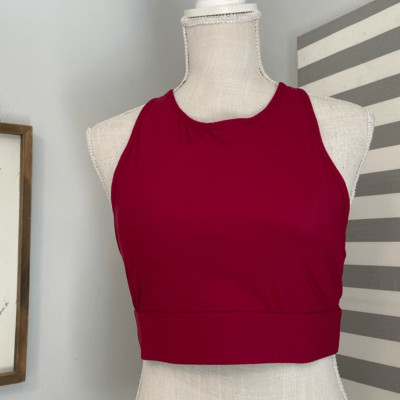 Maroon Fabletics Fabletics Maroon Red Crossback High Neck Sports Bra Size XXS | eBay