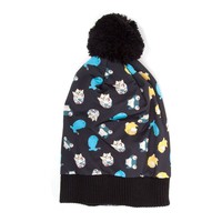 Pokemon - Pokemon All-over Pattern - Beanie - One Size - Black Pokemon - Pokemon All-over Pattern - Beanie - One Size - Black