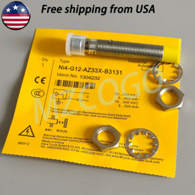 For Turck Inductive Sensor 1304232 NI4-G12-AZ33X-B3131 1304232 3Pins