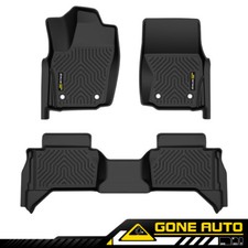 Tpe Floor Mats Fit For 2024-2025 Toyota Tacoma Double Cab Auto Trans Pickup Only