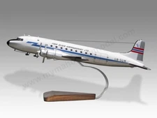 Douglas DC-4 Fred Olsen Version 1 Desk Wood Airplane New Model Large Scale 1/100