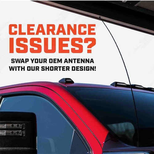 Short Antenna fits GMC Sierra 3500 - (2006-2019) - 6 3/4" ANTENNA MAST - Picture 7 of 15