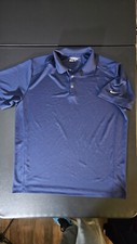 Nike Golf Tour Performance Dri-Fit Mens XL Navy Blue Polo Shirt
