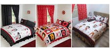 Official Betty Boop Polka Dot Red Black Single Double King Super Duvet Cover Set