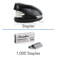 Swingline Tot Mini Stapler 12 Sheet Capacity Built-In Staple Remover  Staples