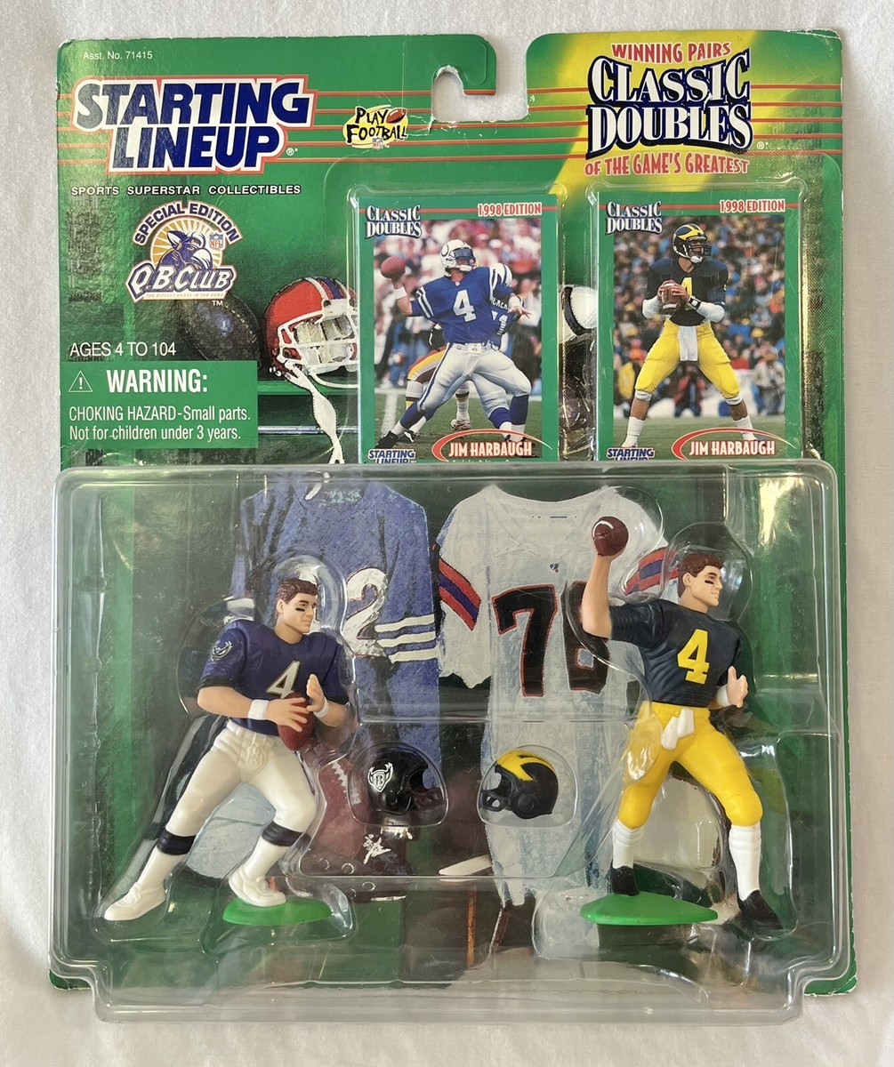 Starting Lineup '98 Classic Doubles Jim Harbaugh Figures