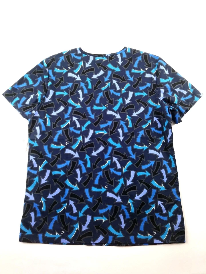 Koi Lite Scrub Top Womens Small Ashton Blue 329PR-WCW New - Image 2 of 4