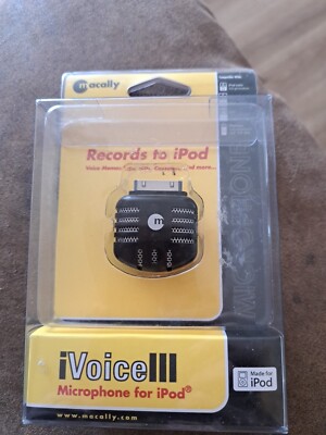 Macally Ivoice lll Microphone For Ipod iPad Original Records 