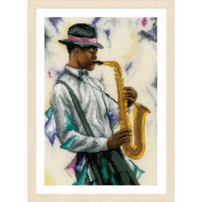 Lanarte Kreuzstich Stickpackung ''Schwingen zur Musik'', Zählmuster, 26x35cm
