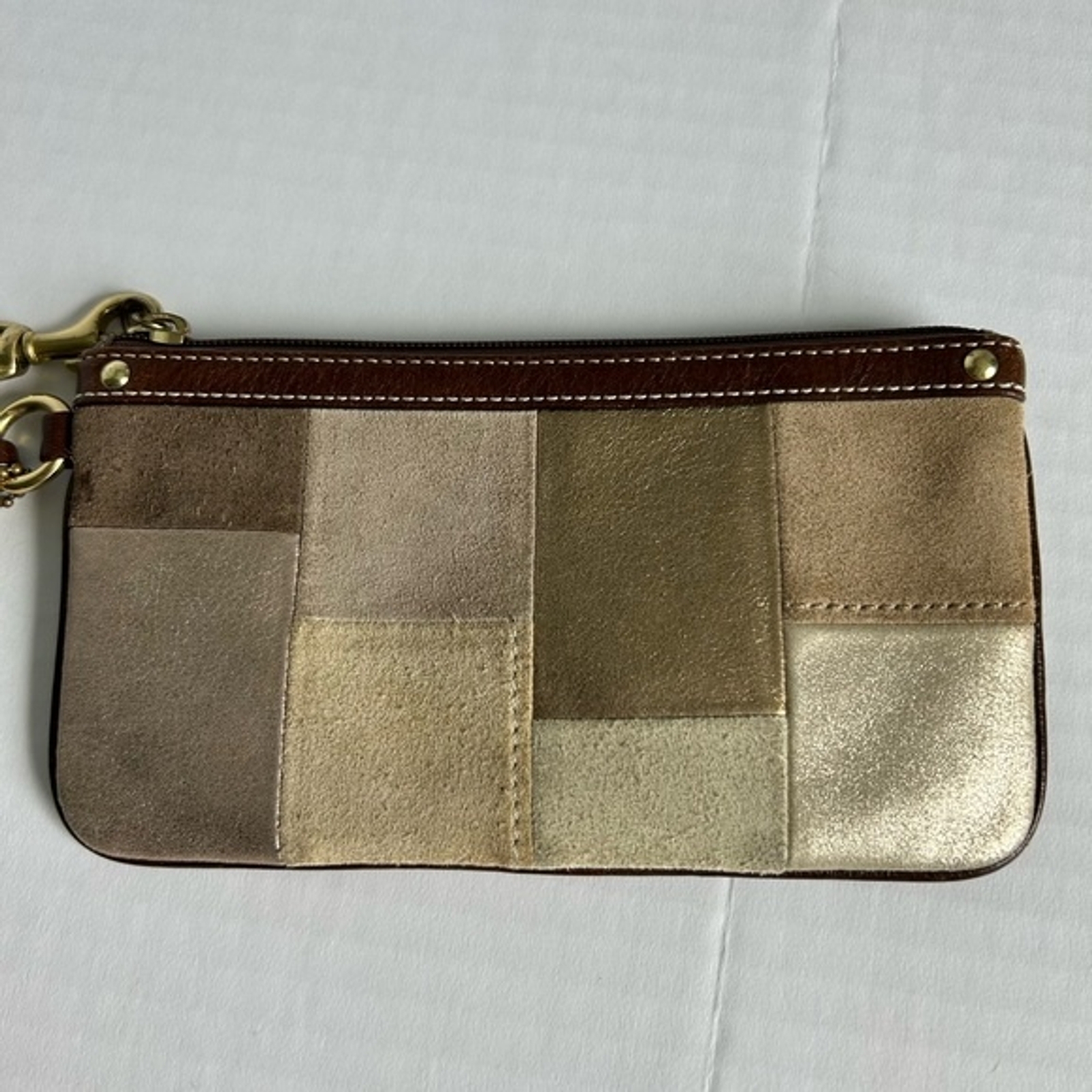 Coach Patchwork Leather/Suede Wristlet - image 4