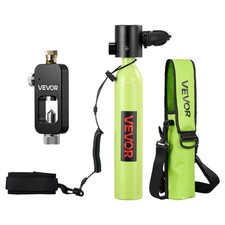 VEVOR Mini Scuba Tank 0.5L Portable Diving Cylinder Underwater Breathing Reusabl