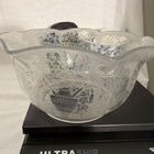 Antique Acid-Etched Glass Lamp Shade 1800 to 1900's for Early Gas or Electric — photo 7