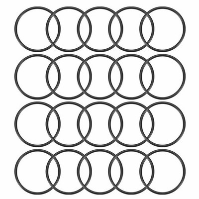 20Pcs 33mmx1.9mm Rubber O-rings   Heat Resistant Sealing Ring Grommets Black  *l