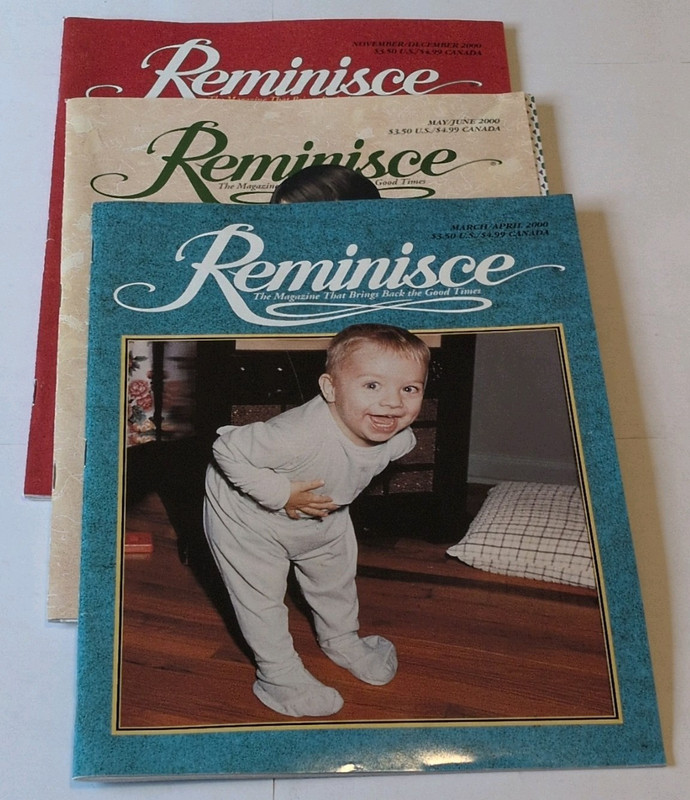 Reminisce Magazine Lot Mar/Apr May/Jun Nov 2000 English Nostalgia Cliff Sterrett