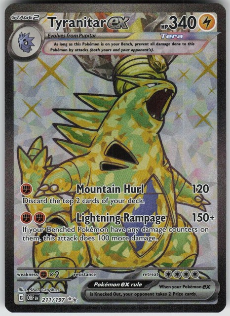 Tyranitar ex #211 (Obsidian Flames (2023))