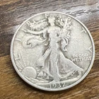 1937-S Walking Liberty Half Dollar 50c Silver Actual Coin Good For Collection