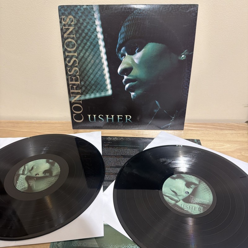 USHER Confessions Vinyl LP Record Bonus Tracks, Rmst, Anniversary Ed