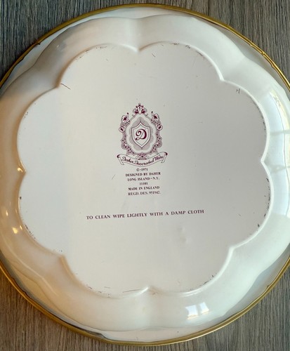 Set of 3 Vintage Daher Decorative Tin Platters – 2 Round (10") + 1 Oval (12.5") - Picture 5 of 11