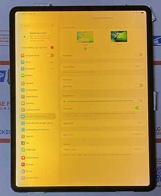 100% Original Apple iPad Pro 12.9 3 4 LCD Retina Display Digitizer (Yellow Tint)