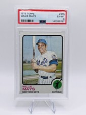 1973 Topps - Willie Mays #305 New York Mets PSA 6 HOFer