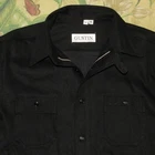 GUSTIN Black Cotton 14.5 oz Selvedge Heavy Work Shirt Medium CL