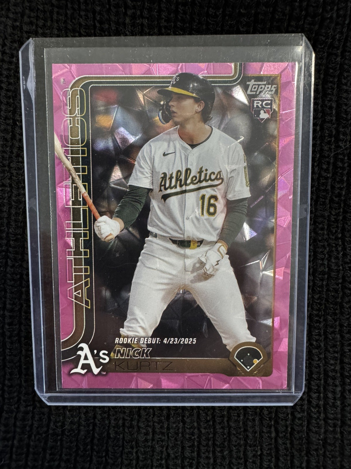 2025 Topps Update Nick Kurtz MLB Debut Pink Diamante #US197 RC Athletics ROY