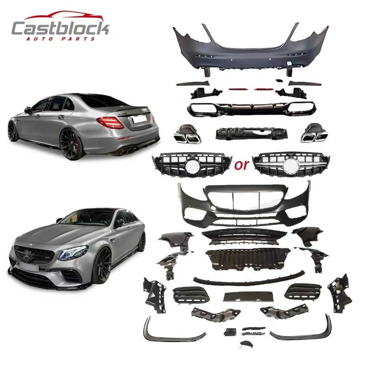 Mercedes-Benz E63S フェンダーパーツ Fit Mercedes Benz E-Class W213 2016-2020 Facelift E63s AMG Style