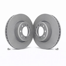 2x Bremsscheibe vorne für Mercedes Benz S W126 C126   ATE 24.0128-0102.1 Orig.