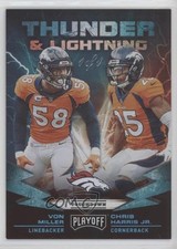 2019 Playoff Thunder and Lightning Touchdown 1/1 Von Miller Chris Harris Jr 1j8