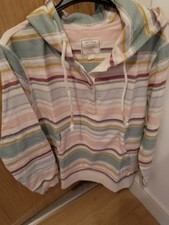 Fat Face ladies Bella Textured Stripe hoody sweatshirt UK L