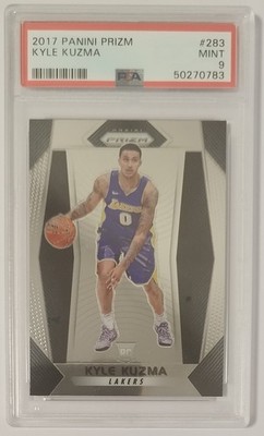 Panini NBA 2017-18 Prizm Card 283 Kyle Kuzma Lakers Rookie PSA 9 MINT