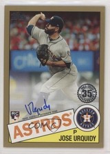 2020 Topps 1985 Baseball Series 2 Gold 39/50 Jose Urquidy Rookie Auto RC 0cx3