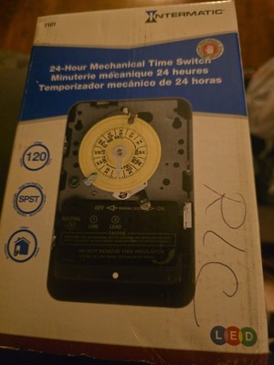Intermatic T101D89 24 Hour Mechanical Timer Wall Switch
