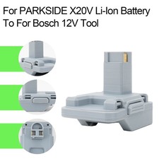 Adapter For Parkside 20V Li-Ion Battery Convert to for Bosch 12V Power Tools