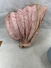 antique calash bonnet collapsible pink cotton womens Calache