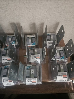 #ad #ad Lot Of 9 Simpson Strong Tie ABU44Z 4 x 4 Adjustable Post Base ZMAX NEW $275.00