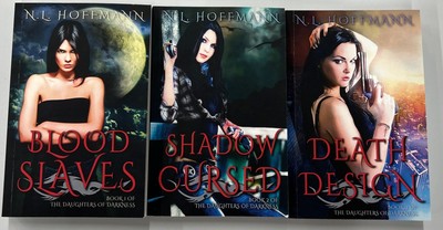 The Daughters of Darkness by N L Hoffmann 3 Book Set Paperback Signed By Author