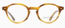 Giorgio Armani Eyeglasses AR 7264-U 6163 Glasses Honey Striped Brown 49mm w/case