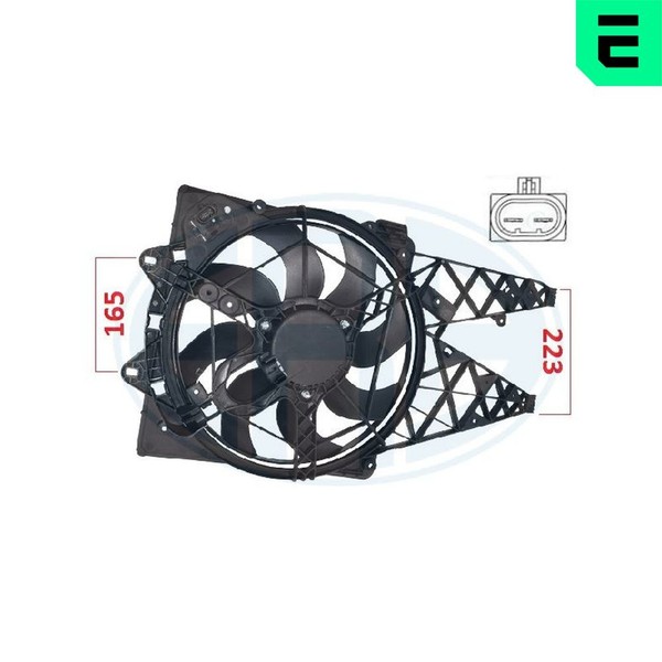 ERA LüFter MotorküHlung 352093 12V 383Mm FüR Fiat Doblo Cargo Multijet 263AXC1A-image