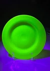 Carder Era Steuben Yellow Jade 8.5" Plate #2028 ca 1920s Glows! Rare!