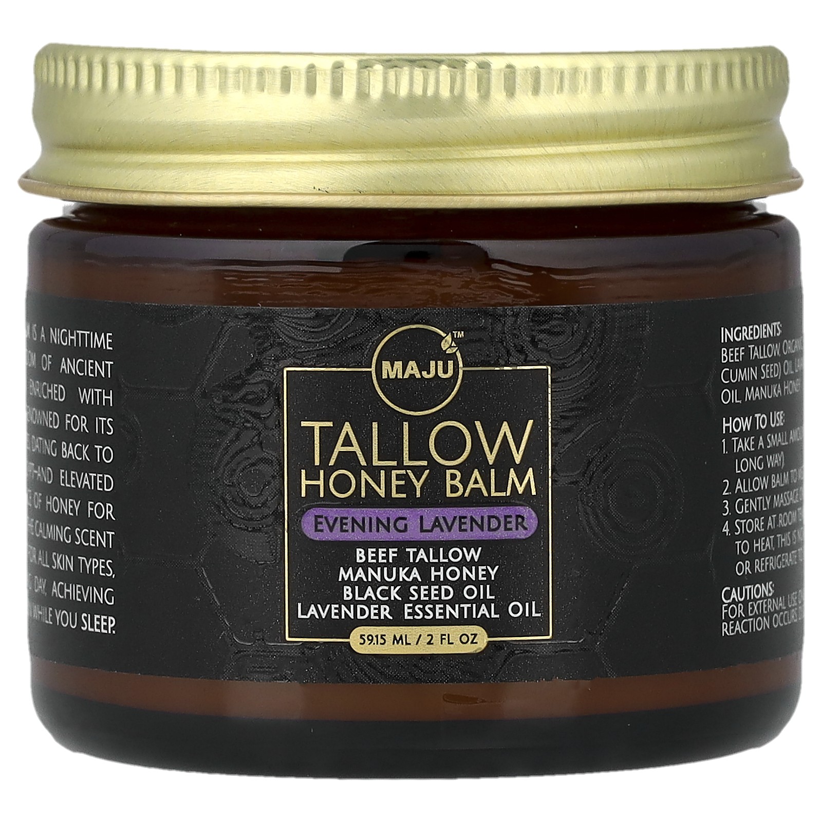 Tallow Honey Balm Evening Lavender 2 fl oz 5915 ml 9090₽